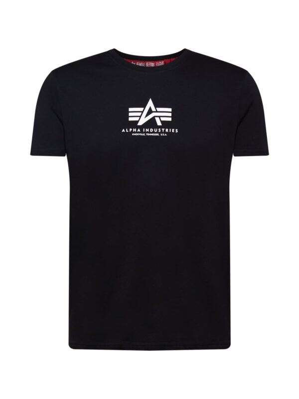 ALPHA INDUSTRIES Póló  fekete / fehér-hu