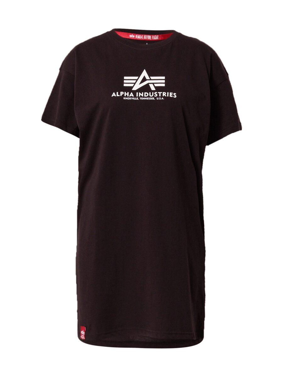 ALPHA INDUSTRIES Póló  fekete / fehér-hu