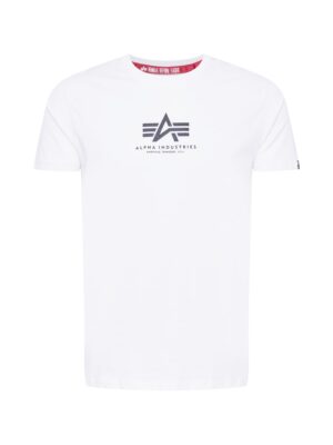 ALPHA INDUSTRIES Póló  fekete / fehér-hu