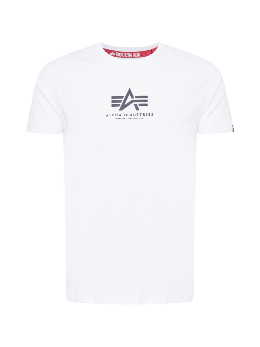 ALPHA INDUSTRIES Póló  fekete / fehér-hu