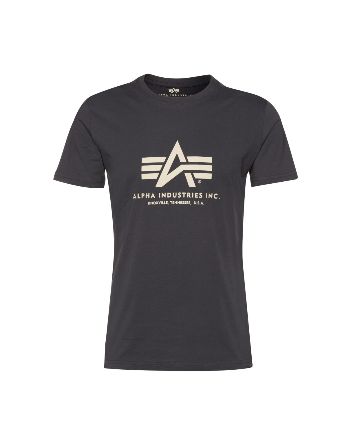 ALPHA INDUSTRIES Póló  grafit / fehér