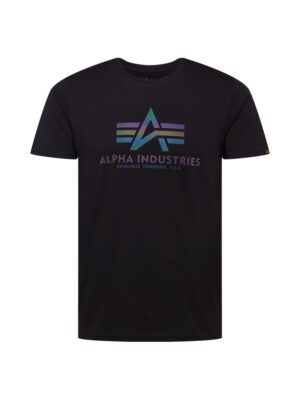 ALPHA INDUSTRIES Póló  kék / zöld / sötétlila / narancs / fekete-hu