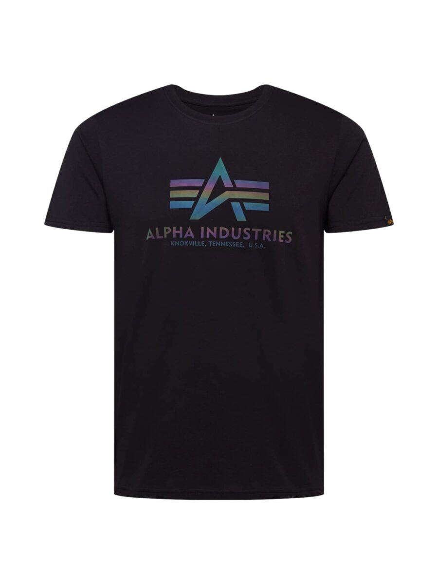 ALPHA INDUSTRIES Póló  kék / zöld / sötétlila / narancs / fekete-hu