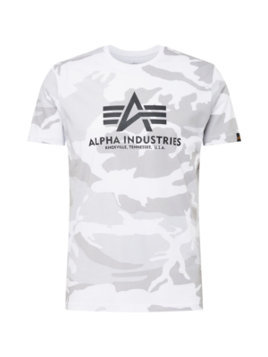 ALPHA INDUSTRIES Póló  kő / világosszürke / fekete / fehér-Hungary