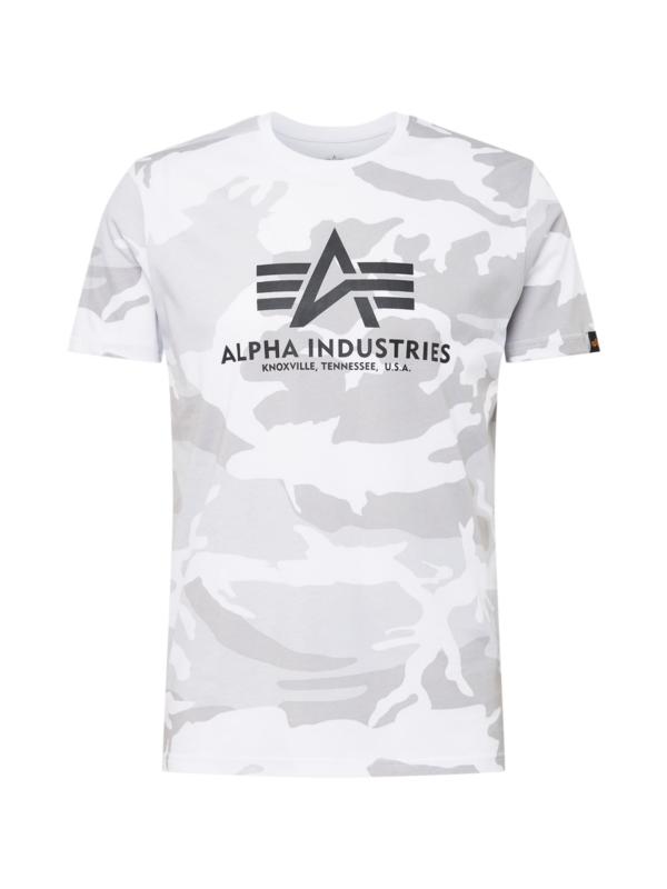 ALPHA INDUSTRIES Póló  kő / világosszürke / fekete / fehér-Hungary