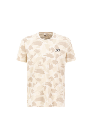 ALPHA INDUSTRIES Póló  krém / zerge / ekrü / fekete / fehér-Ár