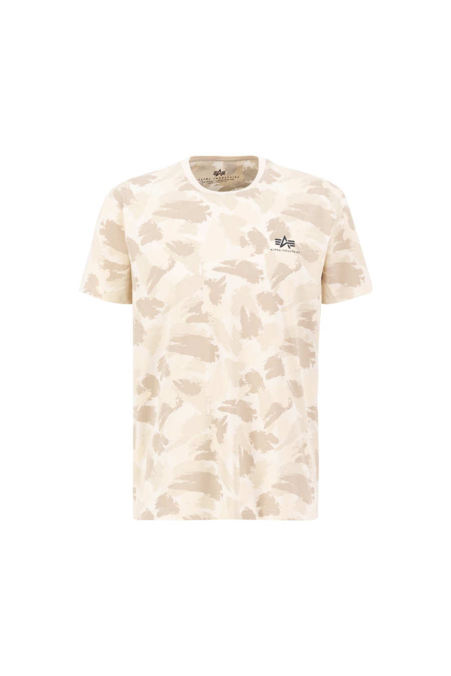ALPHA INDUSTRIES Póló  krém / zerge / ekrü / fekete / fehér-Ár