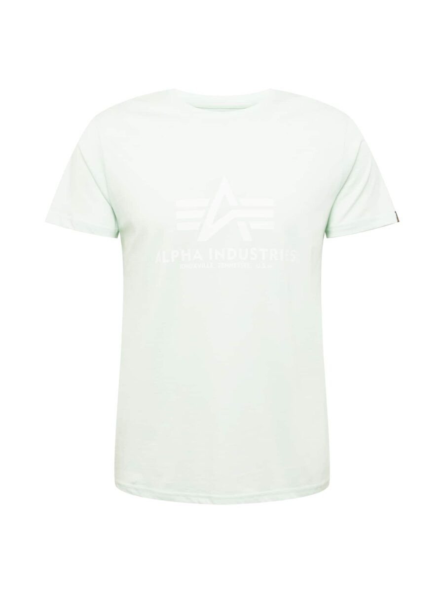 ALPHA INDUSTRIES Póló  menta / fehér-hu