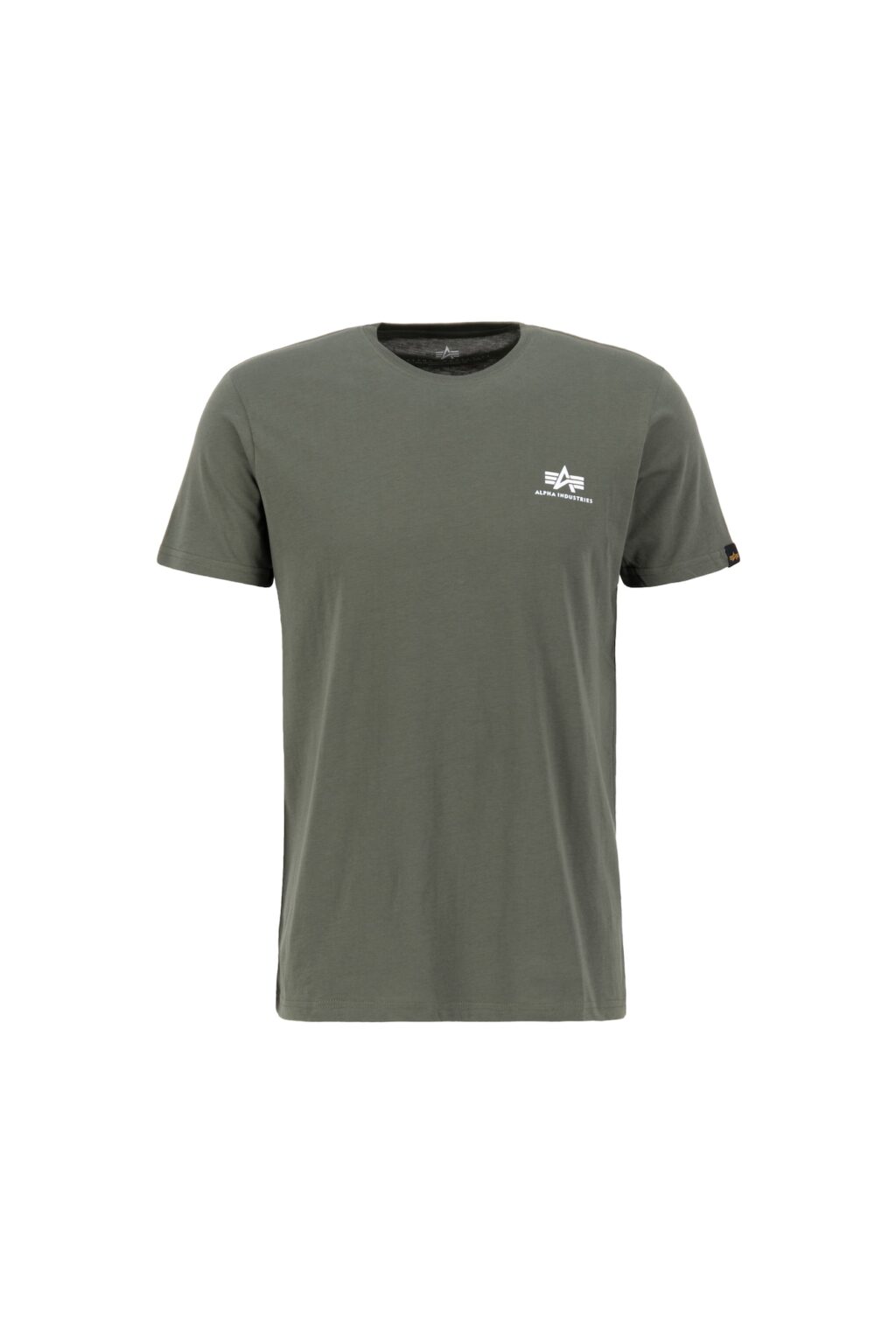 ALPHA INDUSTRIES Póló  olíva / fehér