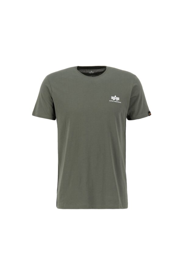 ALPHA INDUSTRIES Póló  olíva / fehér