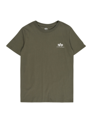 ALPHA INDUSTRIES Póló  olíva / fehér-Hungary