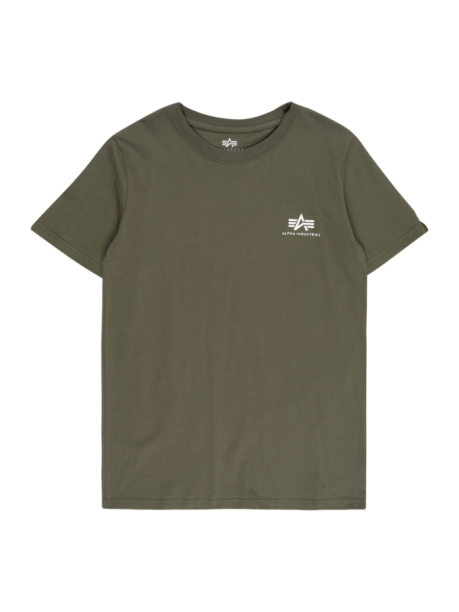 ALPHA INDUSTRIES Póló  olíva / fehér-Hungary
