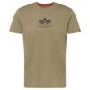 ALPHA INDUSTRIES Póló  olíva / fekete-hu