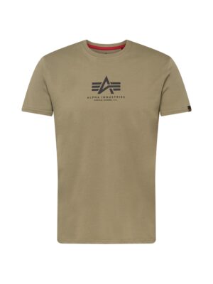 ALPHA INDUSTRIES Póló  olíva / fekete-hu