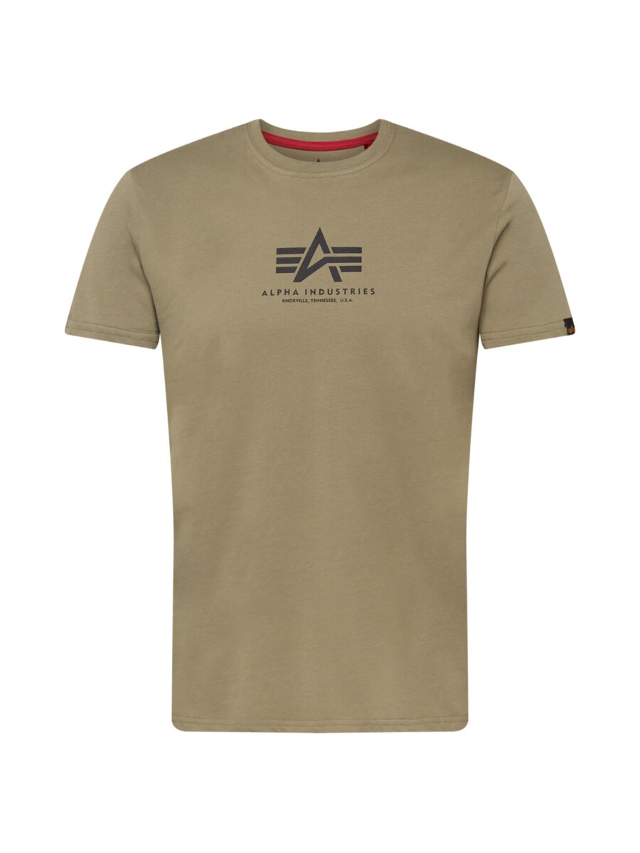 ALPHA INDUSTRIES Póló  olíva / fekete-hu