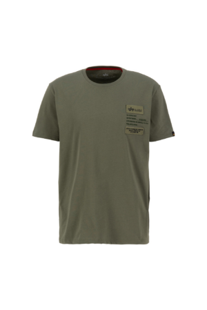 ALPHA INDUSTRIES Póló  olíva / sötétzöld / fekete-Ár