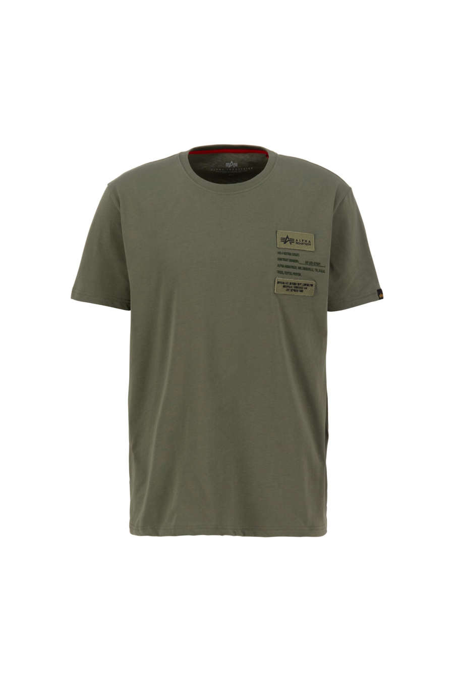 ALPHA INDUSTRIES Póló  olíva / sötétzöld / fekete-Ár