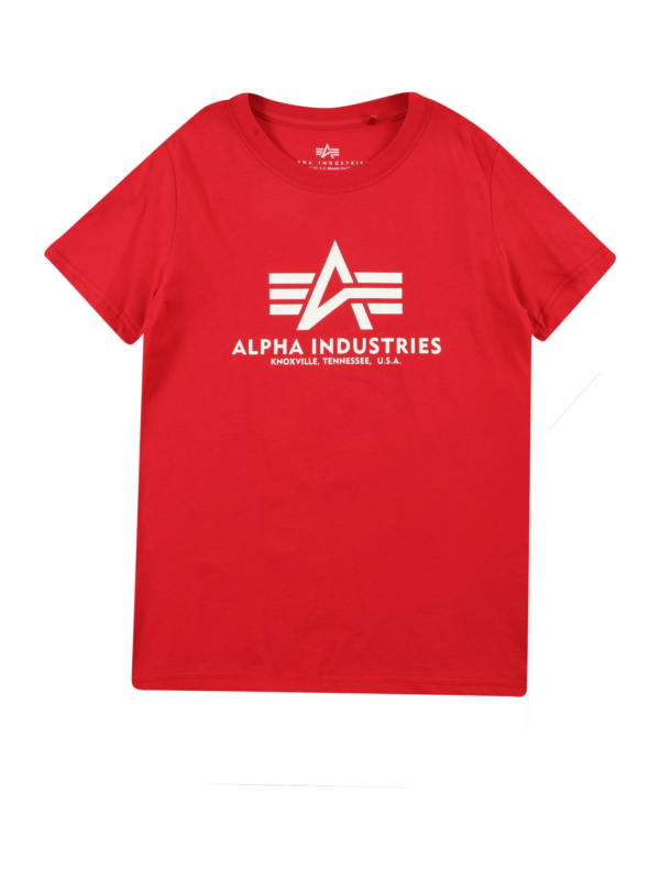 ALPHA INDUSTRIES Póló  piros / fehér-Hungary