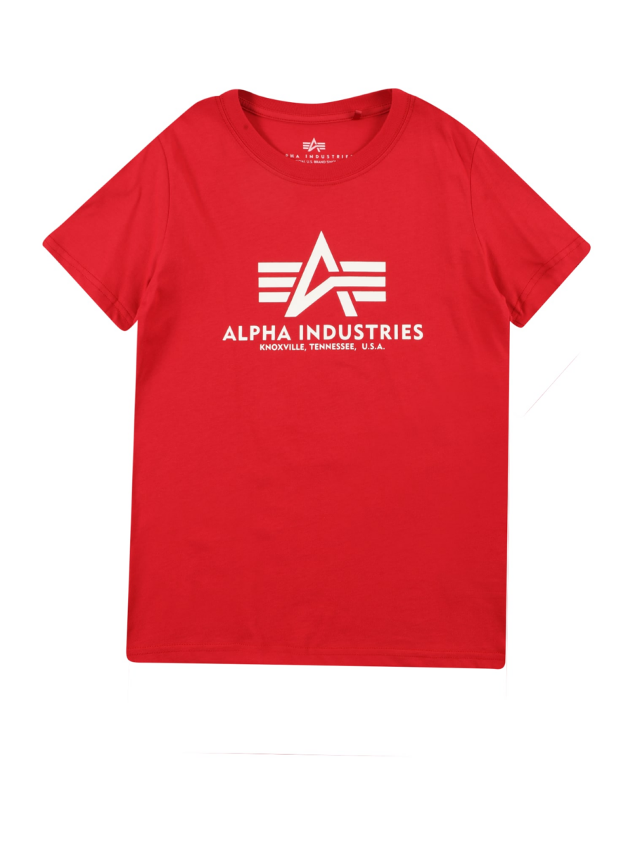 ALPHA INDUSTRIES Póló  piros / fehér-Hungary