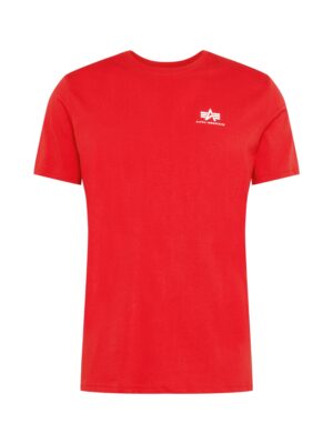 ALPHA INDUSTRIES Póló  piros / fehér-hu