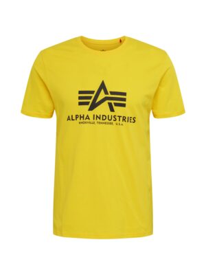 ALPHA INDUSTRIES Póló  sárga / fekete