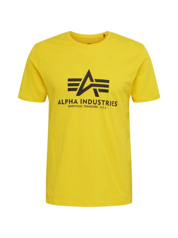 ALPHA INDUSTRIES Póló  sárga / fekete