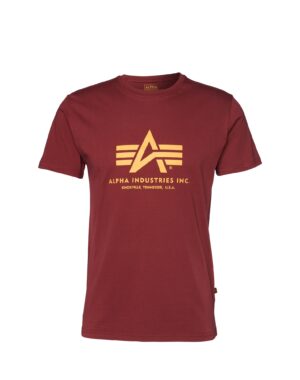 ALPHA INDUSTRIES Póló  sárga / kárminvörös
