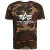 ALPHA INDUSTRIES Póló  sötét bézs / barna / olíva / fehér