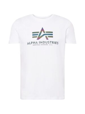 ALPHA INDUSTRIES Póló  sötétkék / sötétzöld / sötétlila / fehér-hu