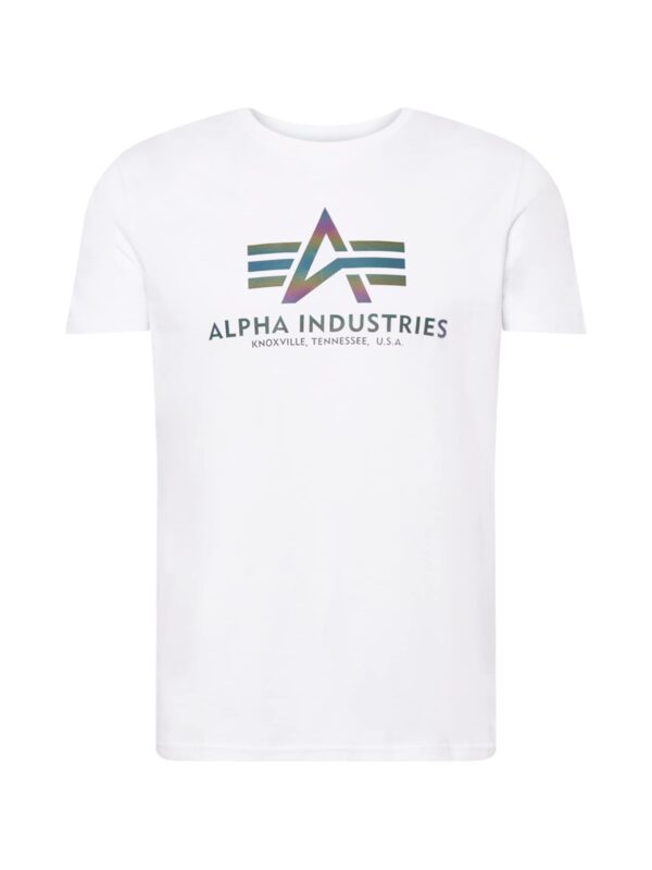 ALPHA INDUSTRIES Póló  sötétkék / sötétzöld / sötétlila / fehér-hu