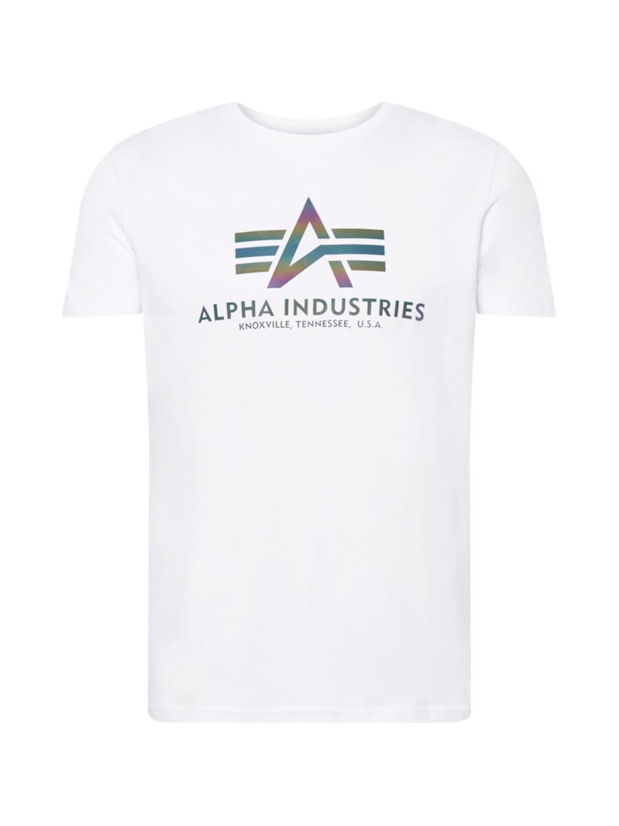 ALPHA INDUSTRIES Póló  sötétkék / sötétzöld / sötétlila / fehér-hu