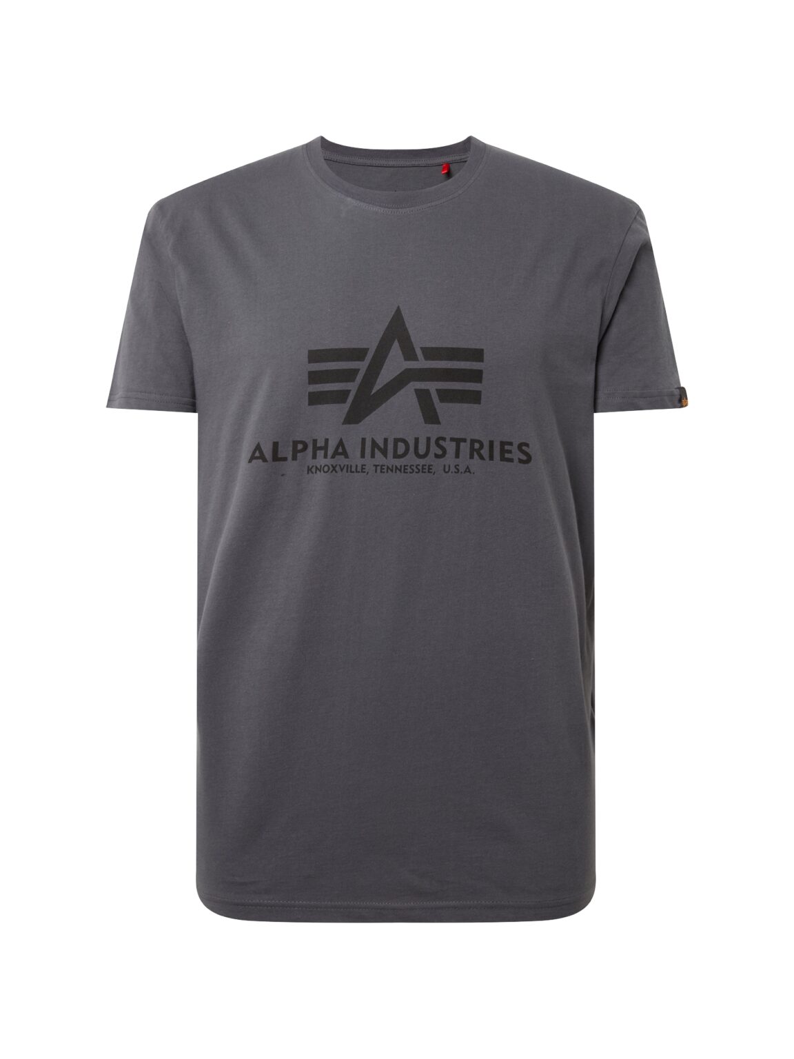 ALPHA INDUSTRIES Póló  sötétszürke / fekete