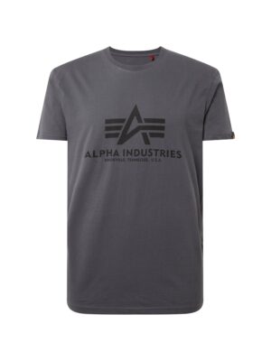 ALPHA INDUSTRIES Póló  sötétszürke / fekete