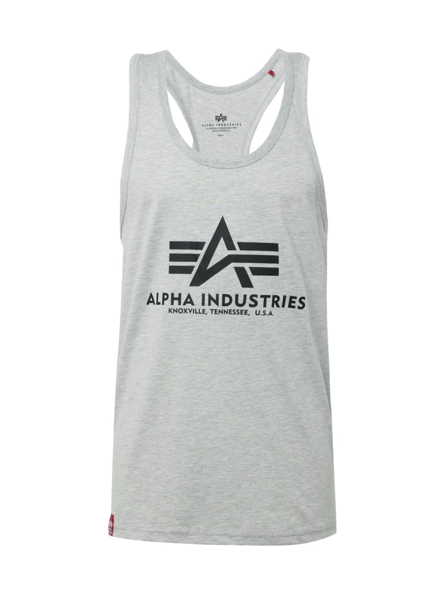ALPHA INDUSTRIES Póló  szürke / fekete-Hungary