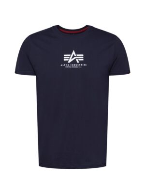 ALPHA INDUSTRIES Póló  tengerészkék / fehér-hu