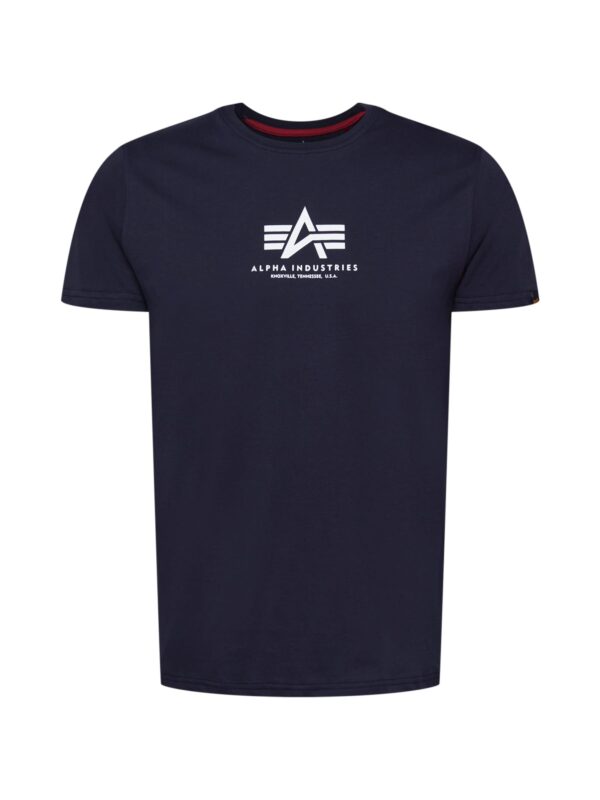 ALPHA INDUSTRIES Póló  tengerészkék / fehér-hu
