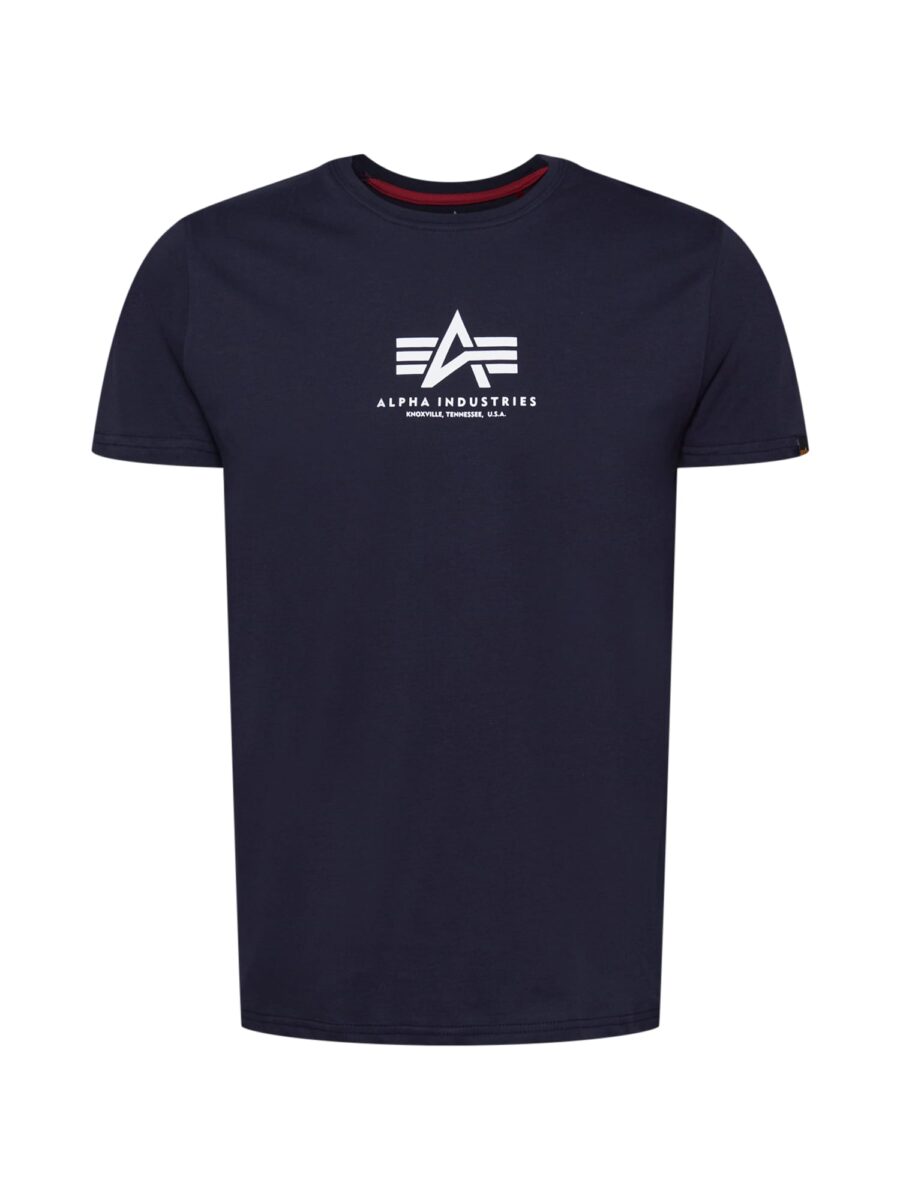 ALPHA INDUSTRIES Póló  tengerészkék / fehér-hu