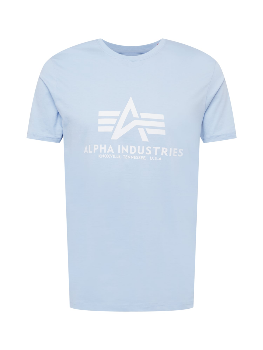 ALPHA INDUSTRIES Póló  világoskék / fehér-Hungary