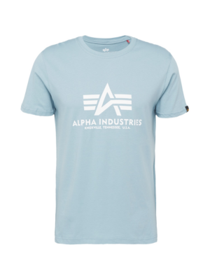 ALPHA INDUSTRIES Póló  világoskék / fehér-Hungary
