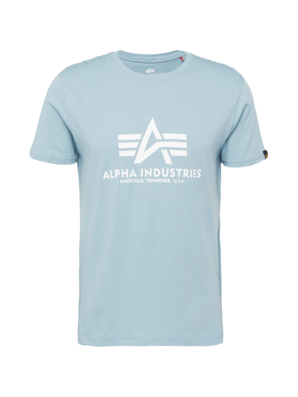 ALPHA INDUSTRIES Póló  világoskék / fehér-Hungary