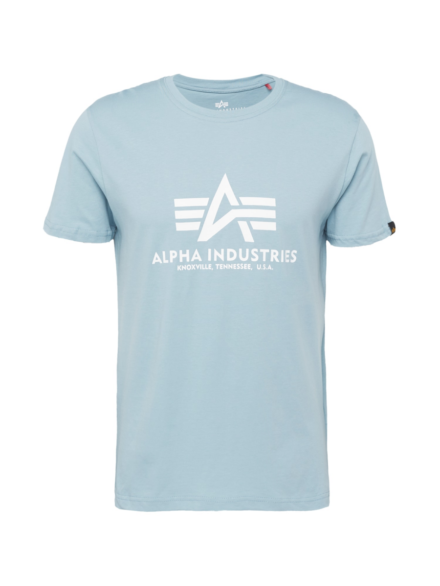 ALPHA INDUSTRIES Póló  világoskék / fehér-Hungary