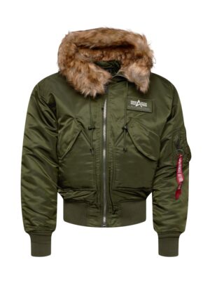 ALPHA INDUSTRIES Téli dzseki '45P'  olíva / fehér-hu