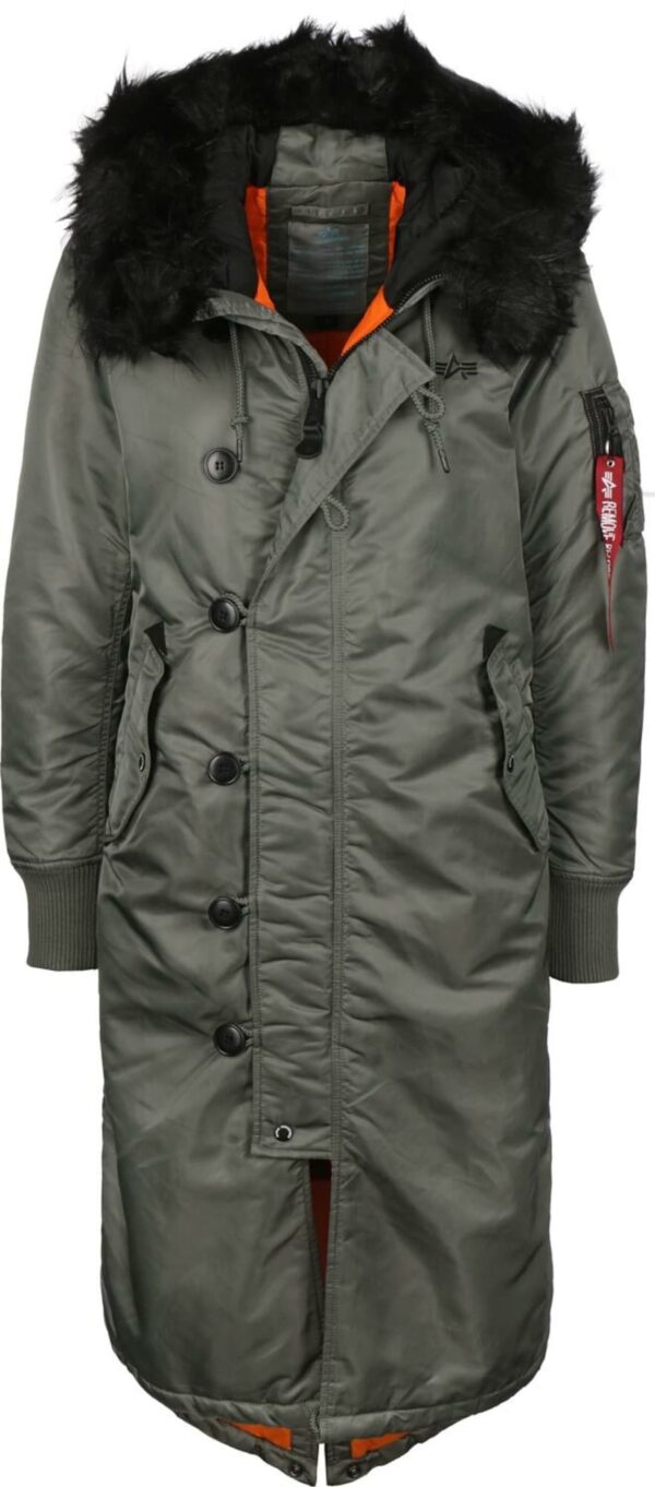 ALPHA INDUSTRIES Téli dzseki  sötétzöld / fekete-hu