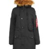 ALPHA INDUSTRIES Téli parka 'Polar'  fekete