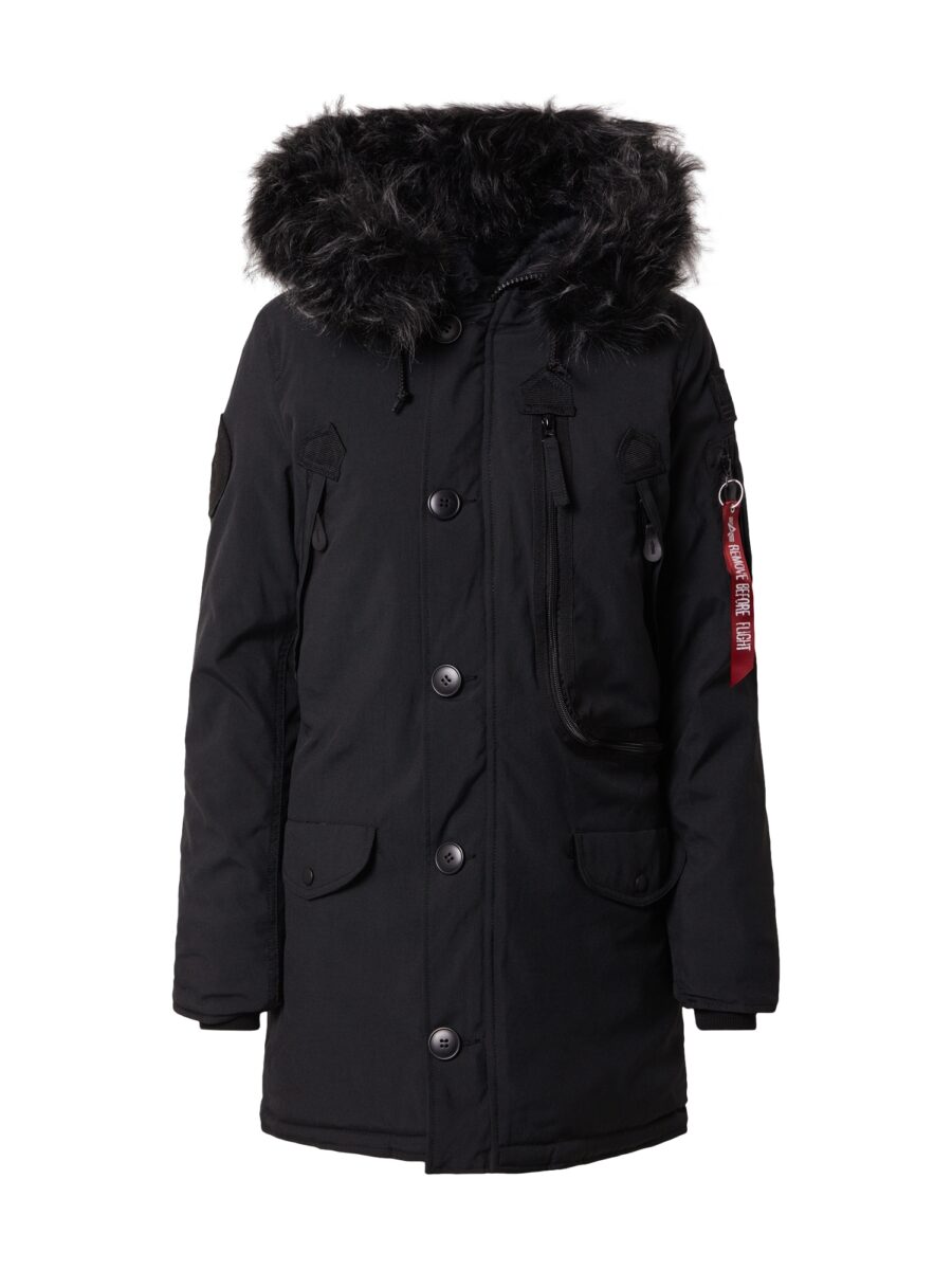 ALPHA INDUSTRIES Téli parka 'Polar'  fekete-hu