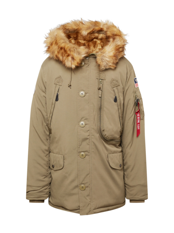 ALPHA INDUSTRIES Téli parka 'Polar'  konyak / olíva-Hungary