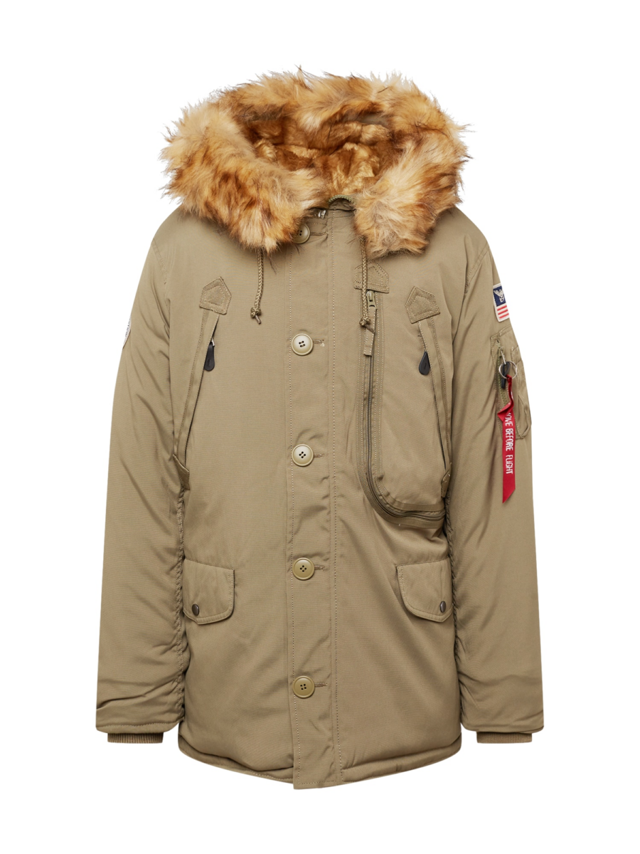 ALPHA INDUSTRIES Téli parka 'Polar'  konyak / olíva-Hungary