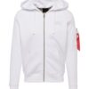 ALPHA INDUSTRIES Tréning dzseki  fekete / fehér-hu