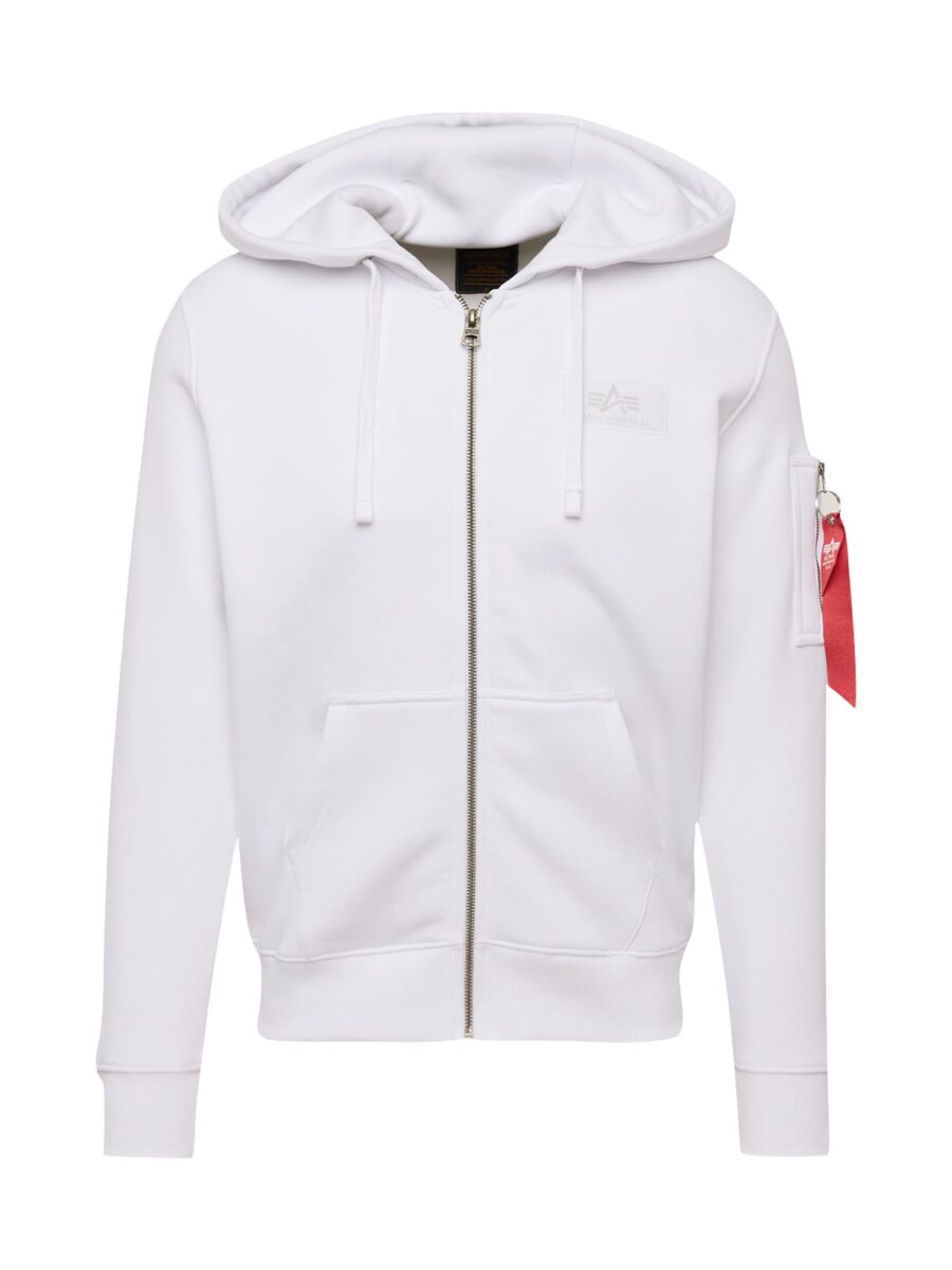 ALPHA INDUSTRIES Tréning dzseki  fekete / fehér-hu