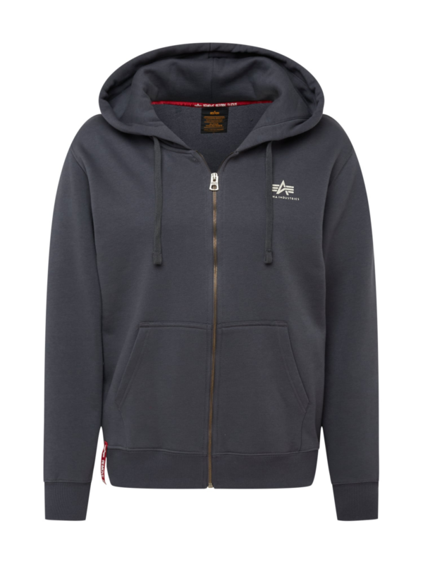 ALPHA INDUSTRIES Tréning dzseki  sötétszürke / fehér-Hungary